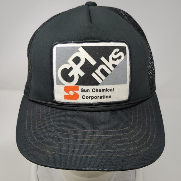 GPI Inks Sun Chemical Corporation Snapback Trucker Hat Black One Size Namark - Picture 2 of 9